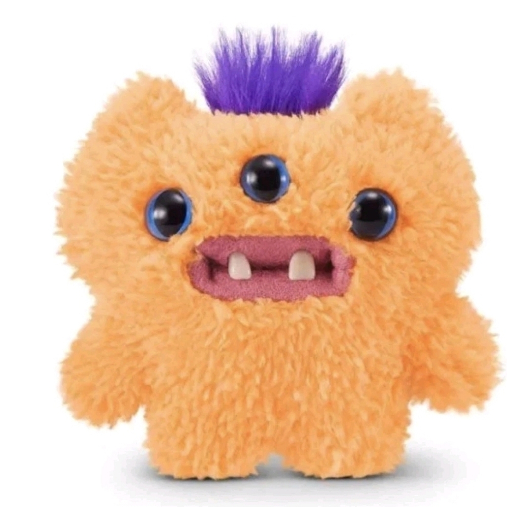 Zuru Fuggler Baby‎ Fugg Kids Toy Orange New 3-Eyed Mohawk Monster 15704K